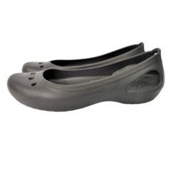 Crocs Kadee Brown Ballet Flats Slip-On Comfort Shoe Sandals Slingback Women's 11 - Picture 1 of 10